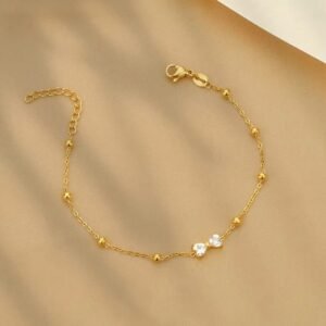 JUALIVA Bow Tie Heart Minimal Bracelet